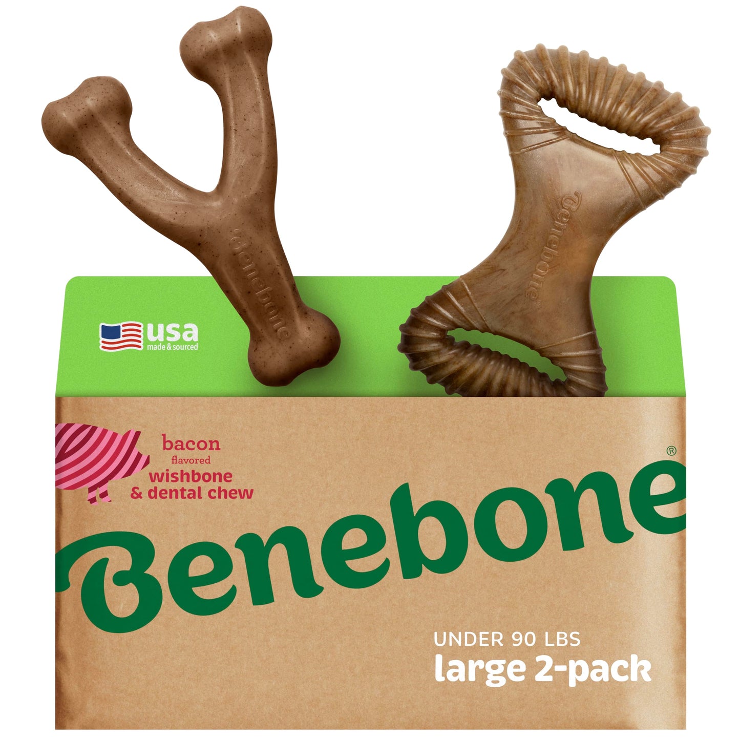 2-Pack Durable Dog Chew Toy Set