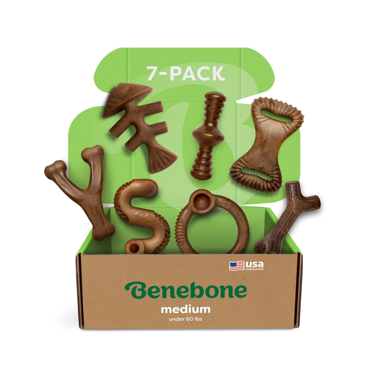 2-Pack Durable Dog Chew Toy Set