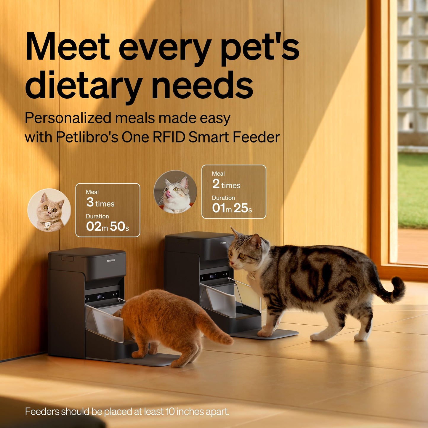RFID Automatic Cat Feeder with Collar Tag Access