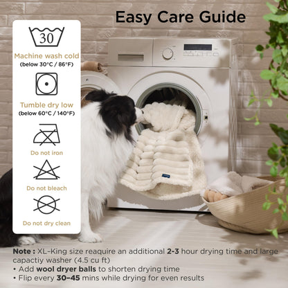 Waterproof Reversible Pet Blanket with Cozy Fleece