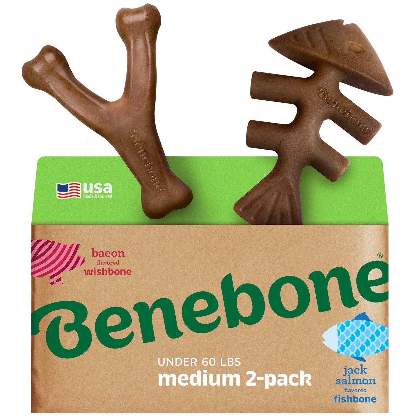 2-Pack Durable Dog Chew Toy Set