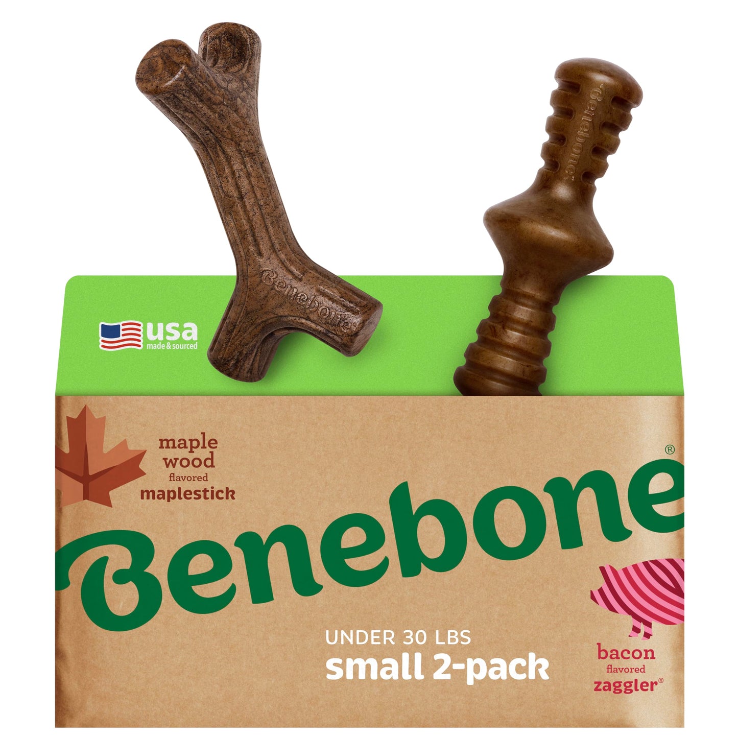 2-Pack Durable Dog Chew Toy Set