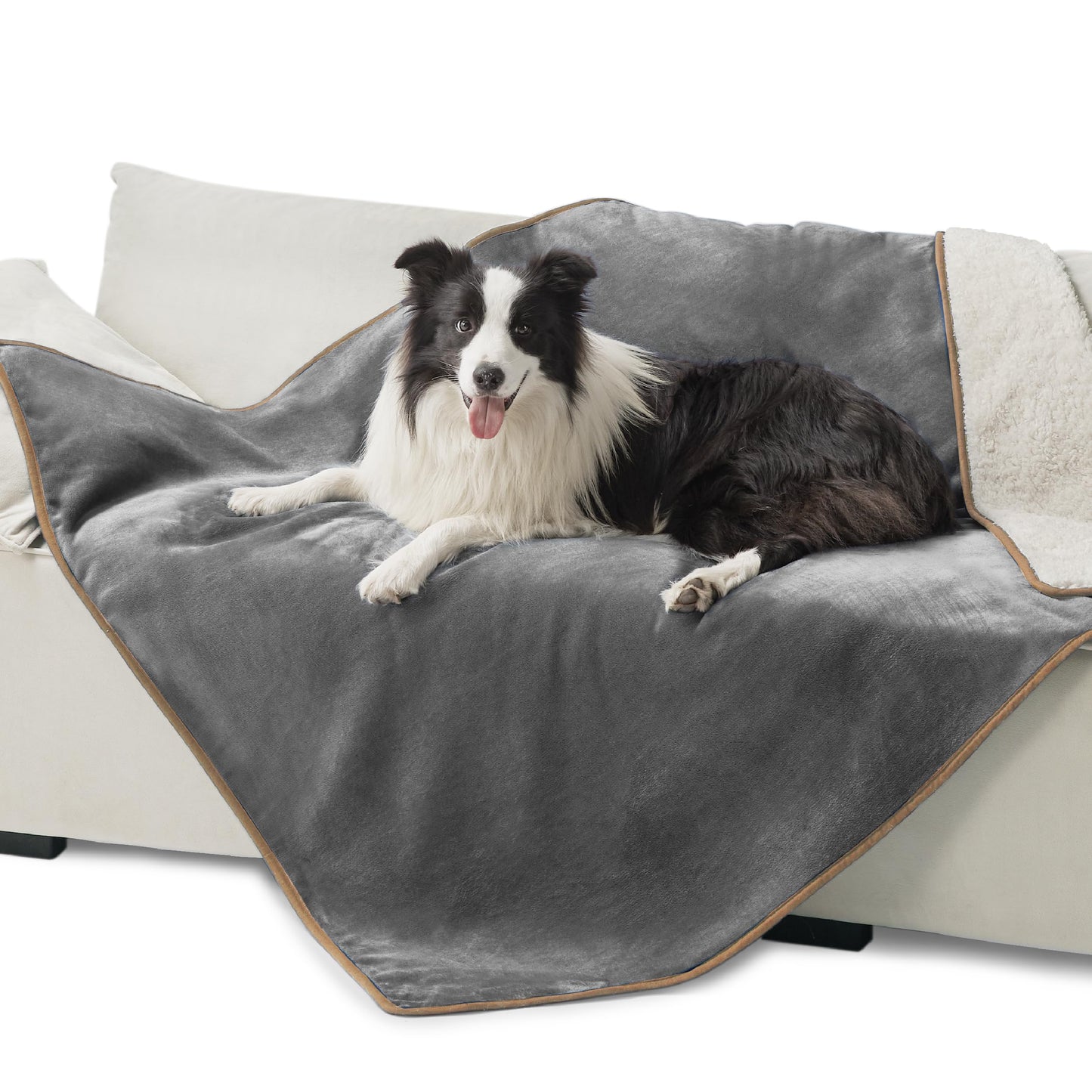 Waterproof Reversible Pet Blanket for Couch Protection