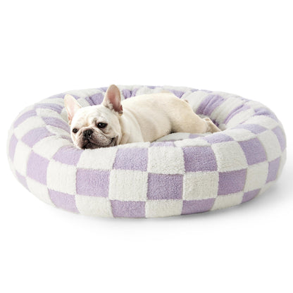 Calming Donut Pet Bed with Plush Washable Cover