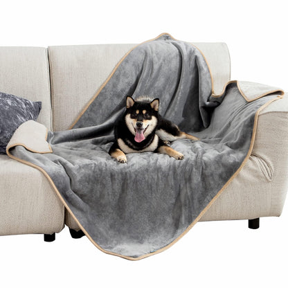 Waterproof Reversible Pet Blanket for Couch Protection