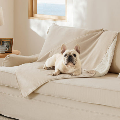 Waterproof Reversible Pet Blanket for Couch Protection