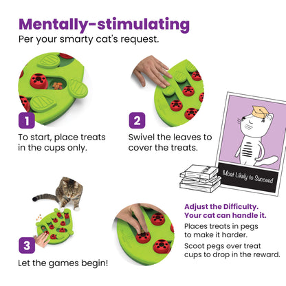 Interactive Cat Treat Puzzle Toy