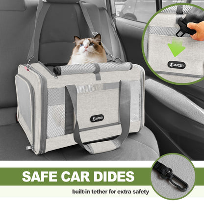 Top-Load Soft Pet Carrier with Ventilated Mesh