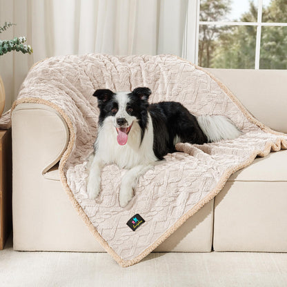 Waterproof Sherpa Pet Blanket for Furniture Protection