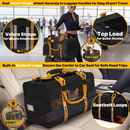 Expandable Airline-Approved Soft Pet Carrier