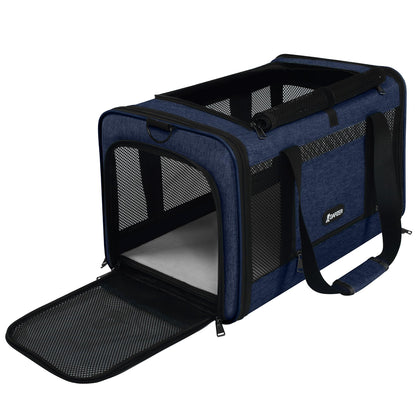 Top-Load Soft Pet Carrier with Ventilated Mesh