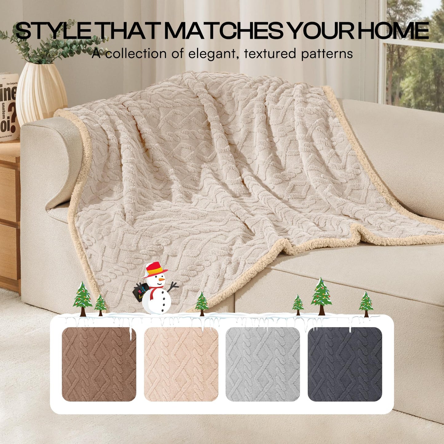 Waterproof Sherpa Pet Blanket for Furniture Protection