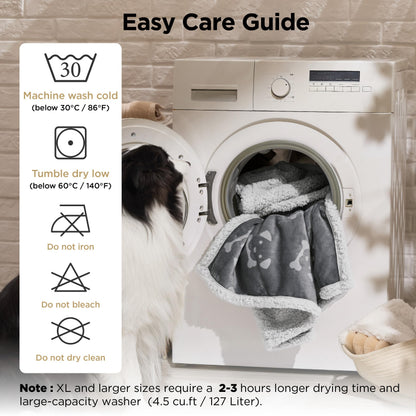Waterproof Reversible Pet Blanket for Couch Protection