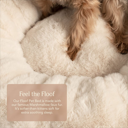 Calming Faux Fur Pet Bed with Washable Cover