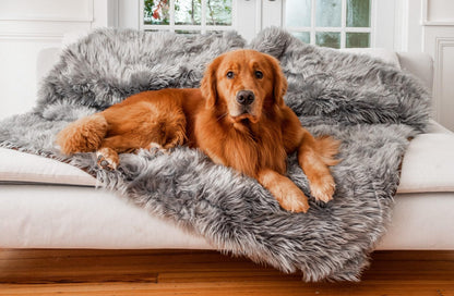 Waterproof Faux Fur Pet Blanket for Furniture Cover