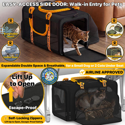 Expandable Airline-Approved Soft Pet Carrier