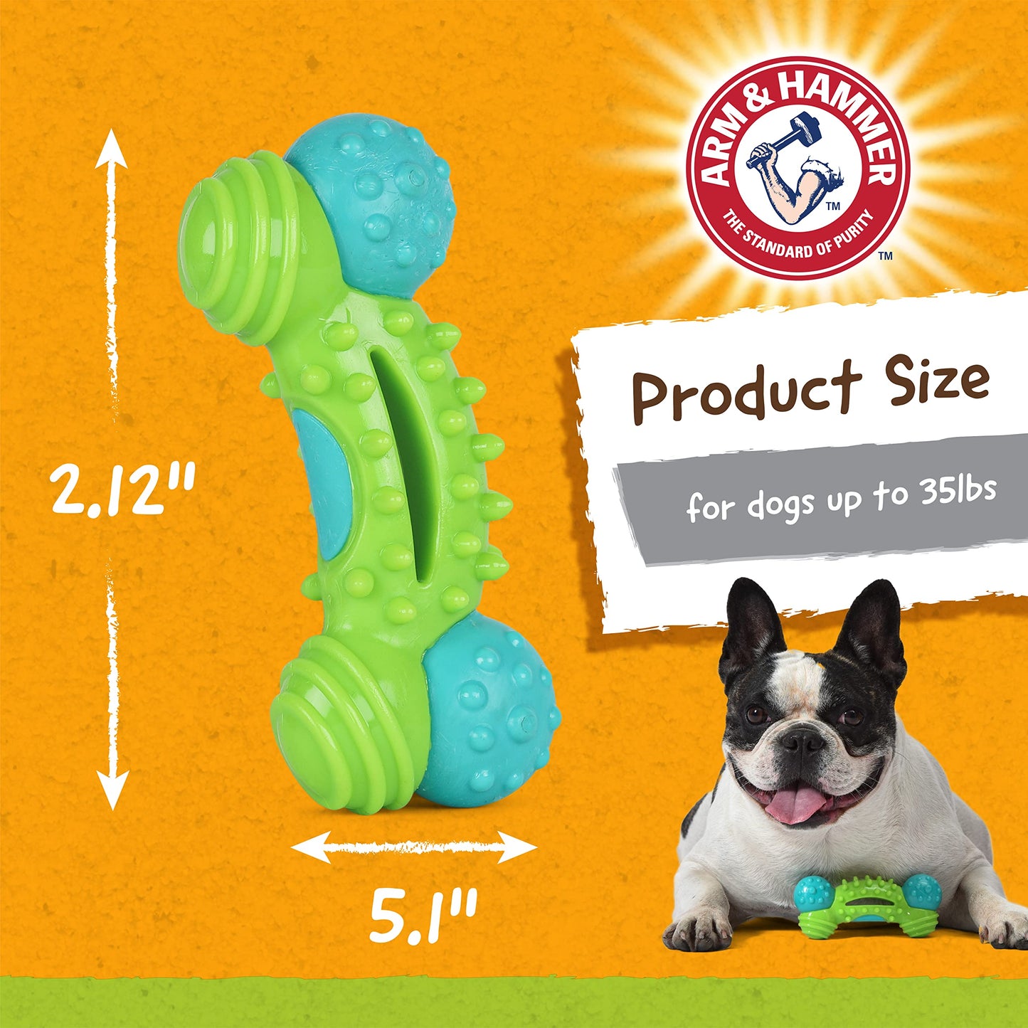 Peanut Butter Dental Chew Toy for Dogs