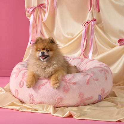Calming Donut Pet Bed with Plush Washable Cover