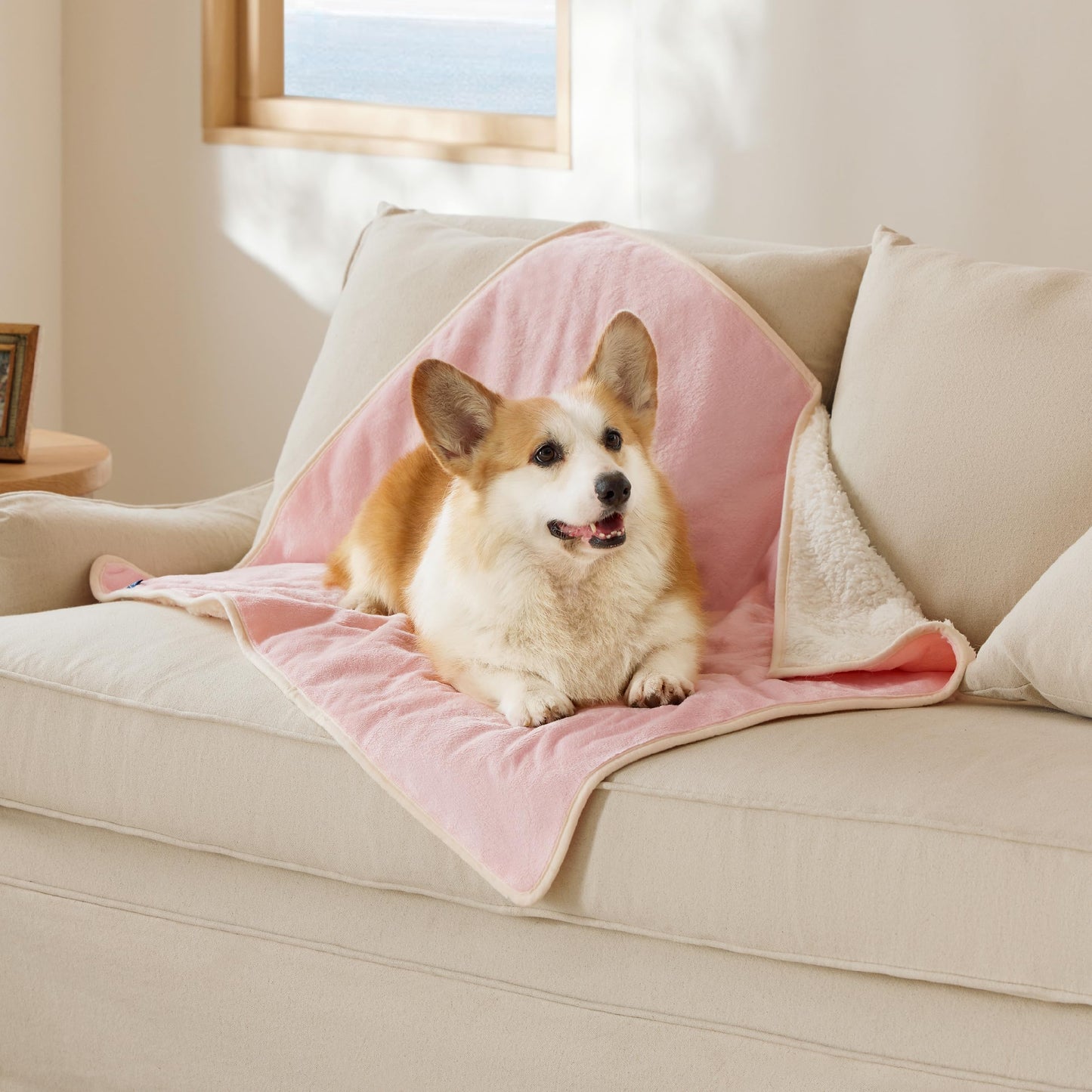 Waterproof Reversible Pet Blanket for Couch Protection