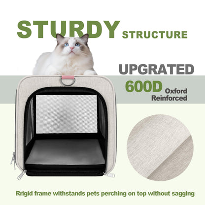 Top-Load Soft Pet Carrier with Ventilated Mesh