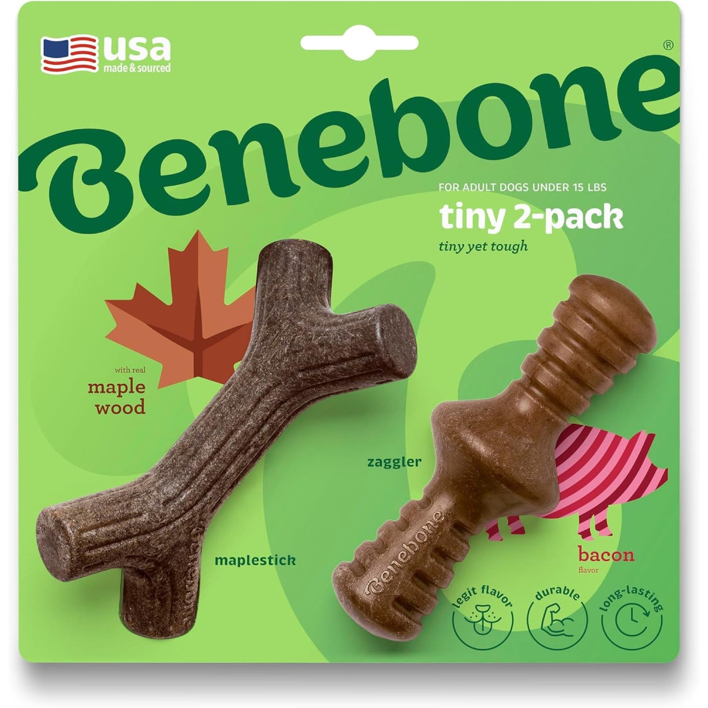 2-Pack Durable Dog Chew Toy Set