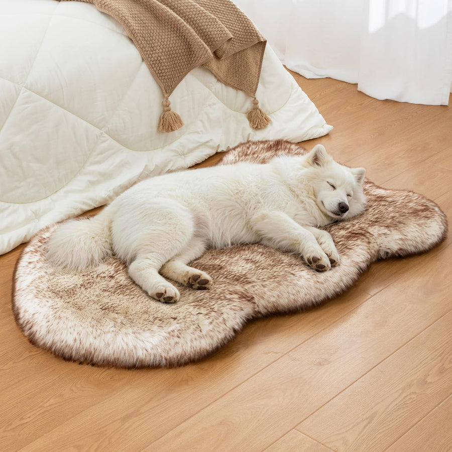 Luxury Plush Pet Bed Mat with Non-Slip Bottom