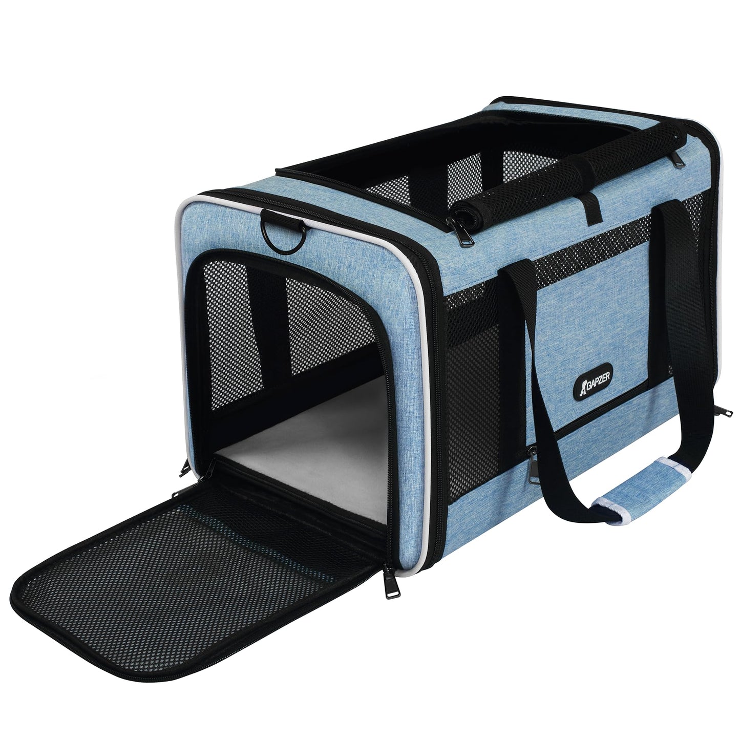 Top-Load Soft Pet Carrier with Ventilated Mesh