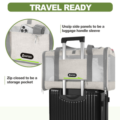 Top-Load Soft Pet Carrier with Ventilated Mesh