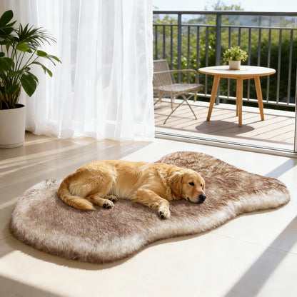 Luxury Plush Pet Bed Mat with Non-Slip Bottom