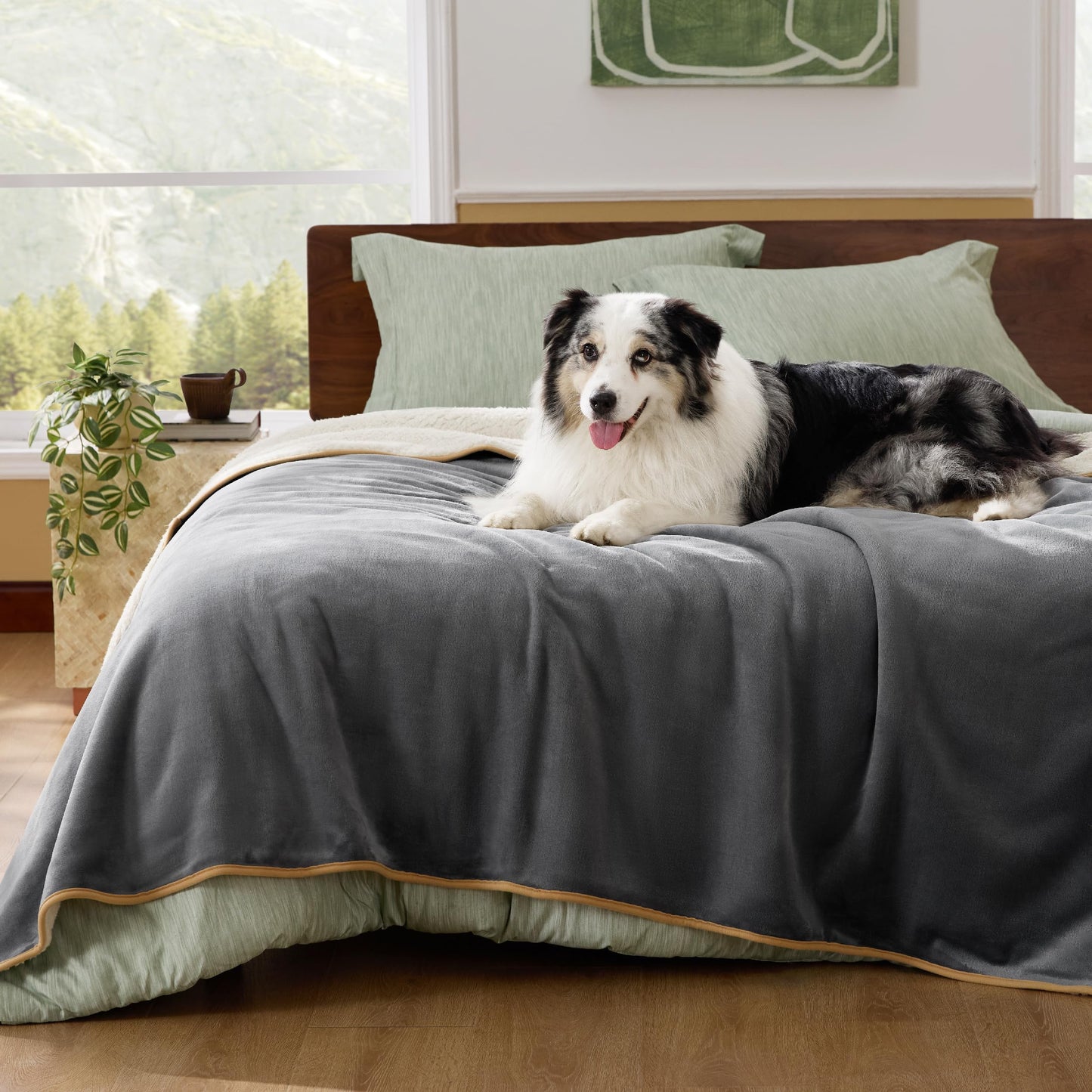 Waterproof Reversible Pet Blanket for Couch Protection