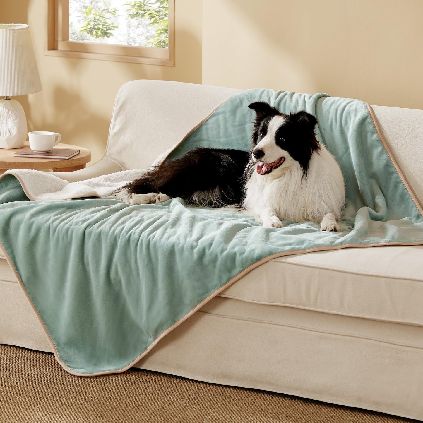 Waterproof Reversible Pet Blanket for Couch Protection