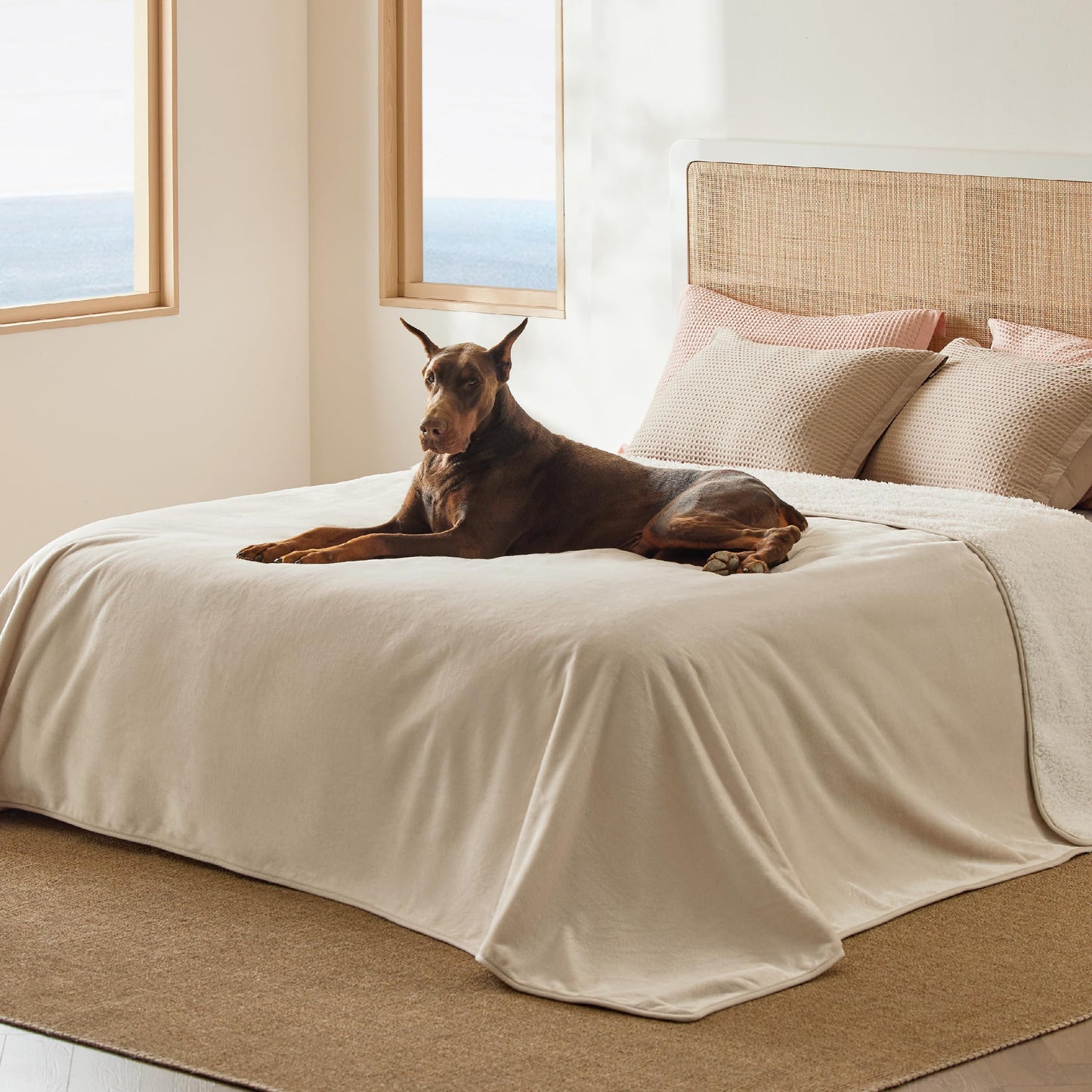 Waterproof Reversible Pet Blanket for Couch Protection