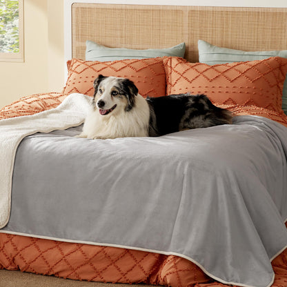 Waterproof Reversible Pet Blanket for Couch Protection