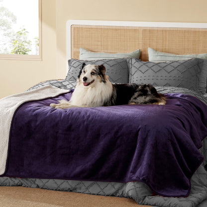 Waterproof Reversible Pet Blanket for Couch Protection