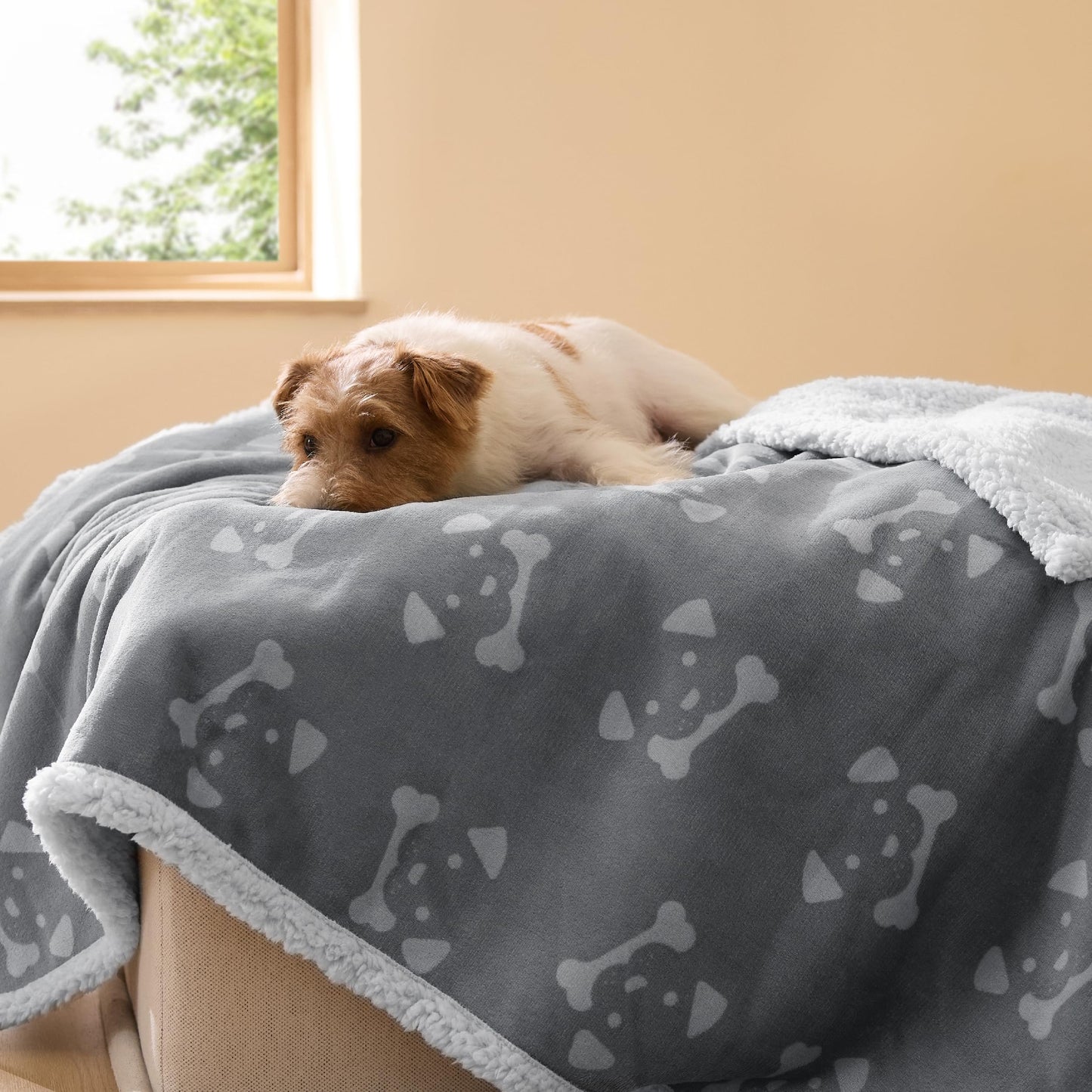 Waterproof Reversible Pet Blanket for Couch Protection