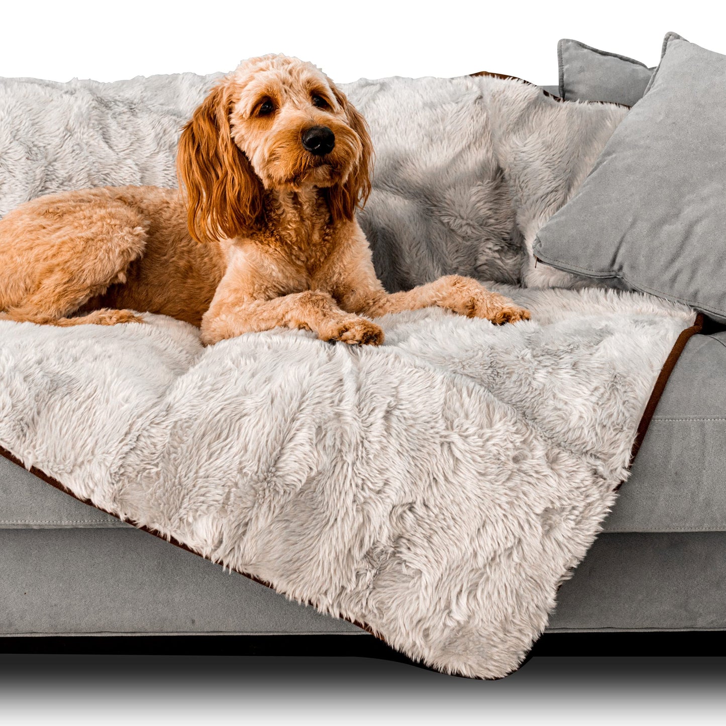 Waterproof Faux Fur Pet Blanket for Furniture Cover