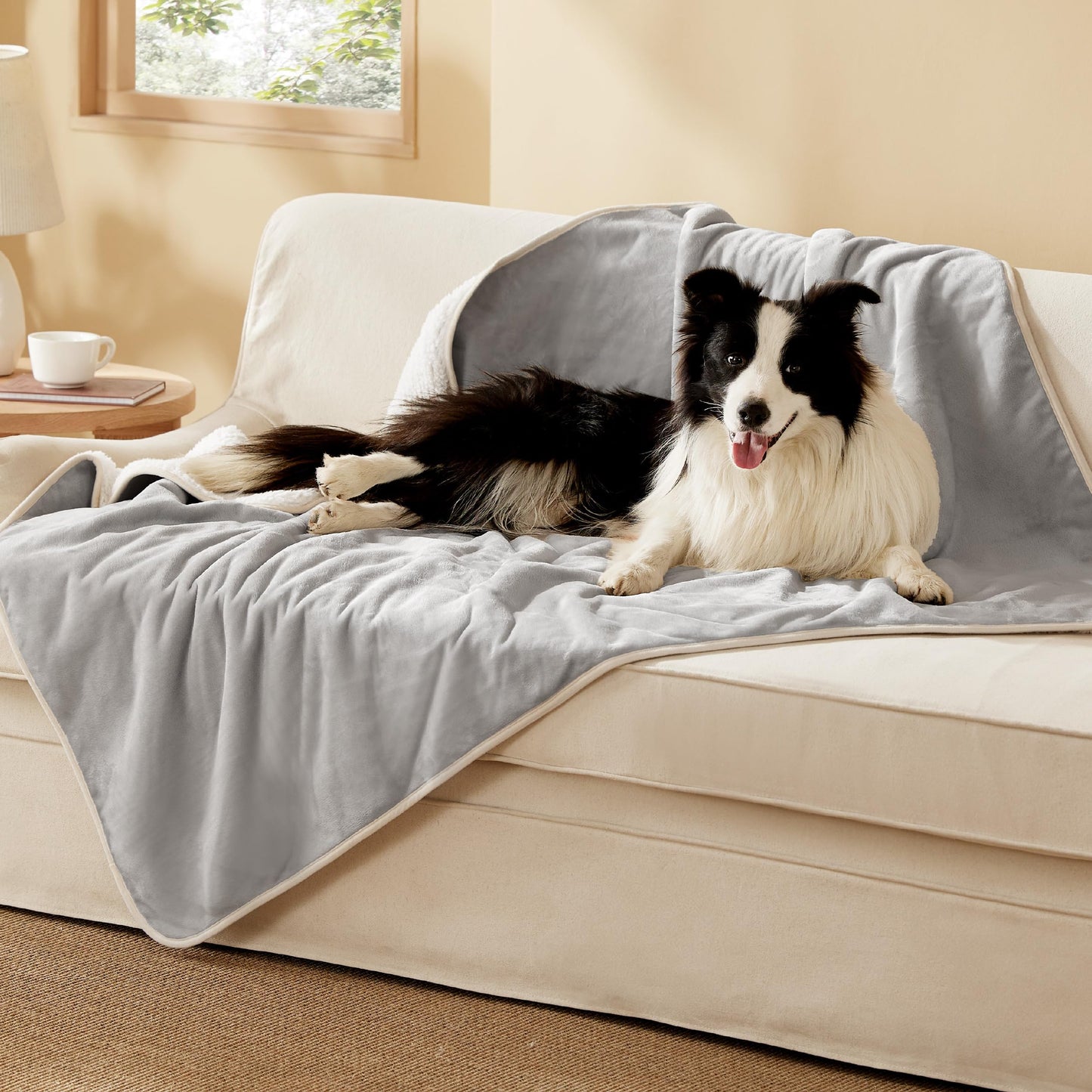 Waterproof Reversible Pet Blanket for Couch Protection
