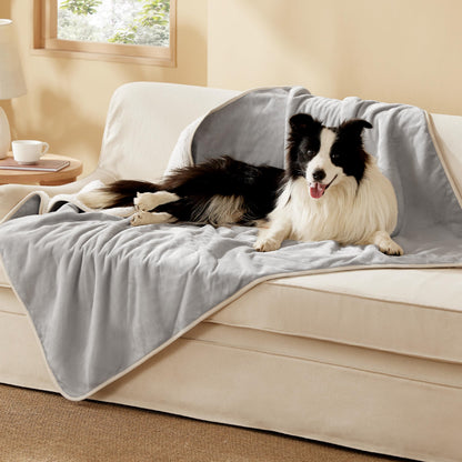 Waterproof Reversible Pet Blanket for Couch Protection