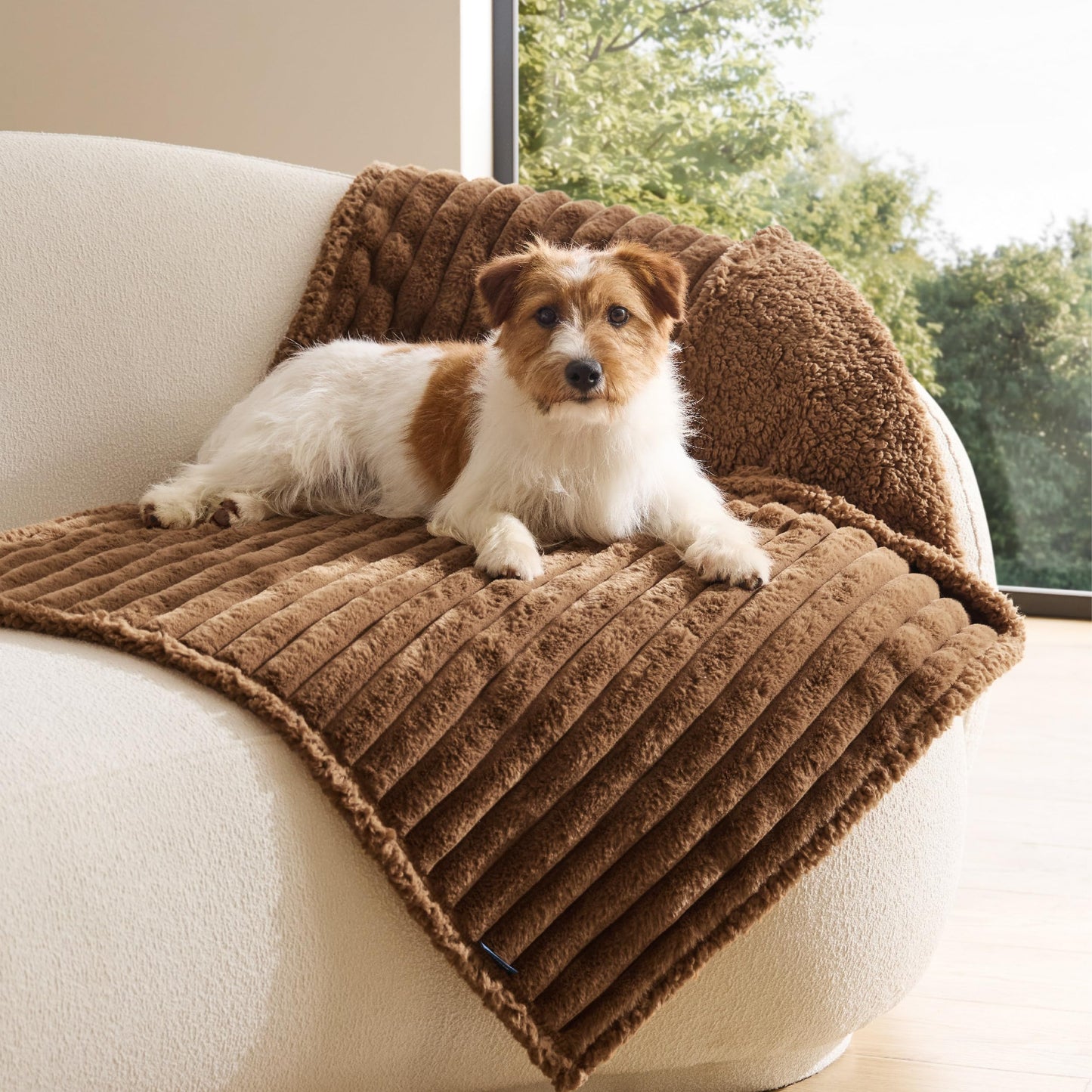 Waterproof Reversible Pet Blanket with Cozy Fleece
