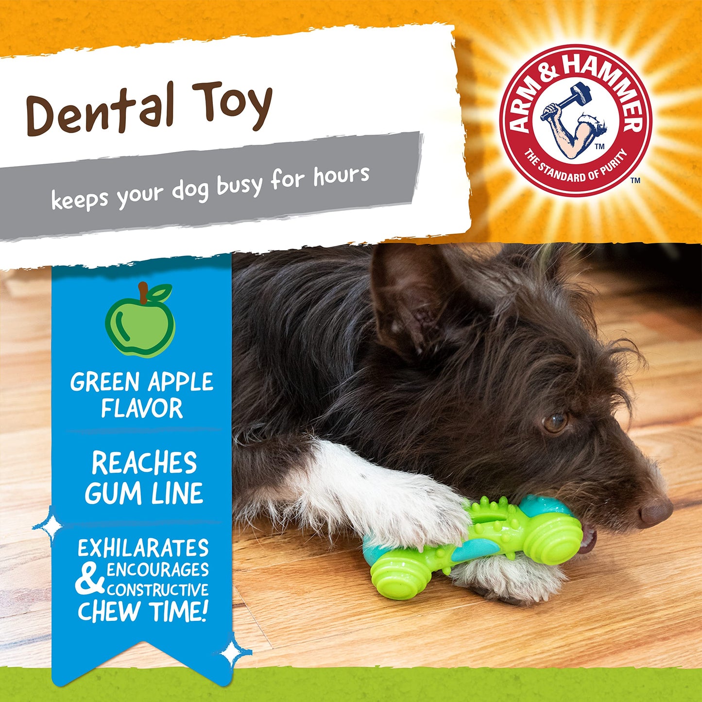 Peanut Butter Dental Chew Toy for Dogs