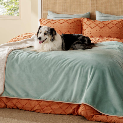 Waterproof Reversible Pet Blanket for Couch Protection