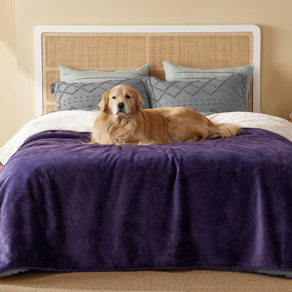 Waterproof Reversible Pet Blanket for Couch Protection