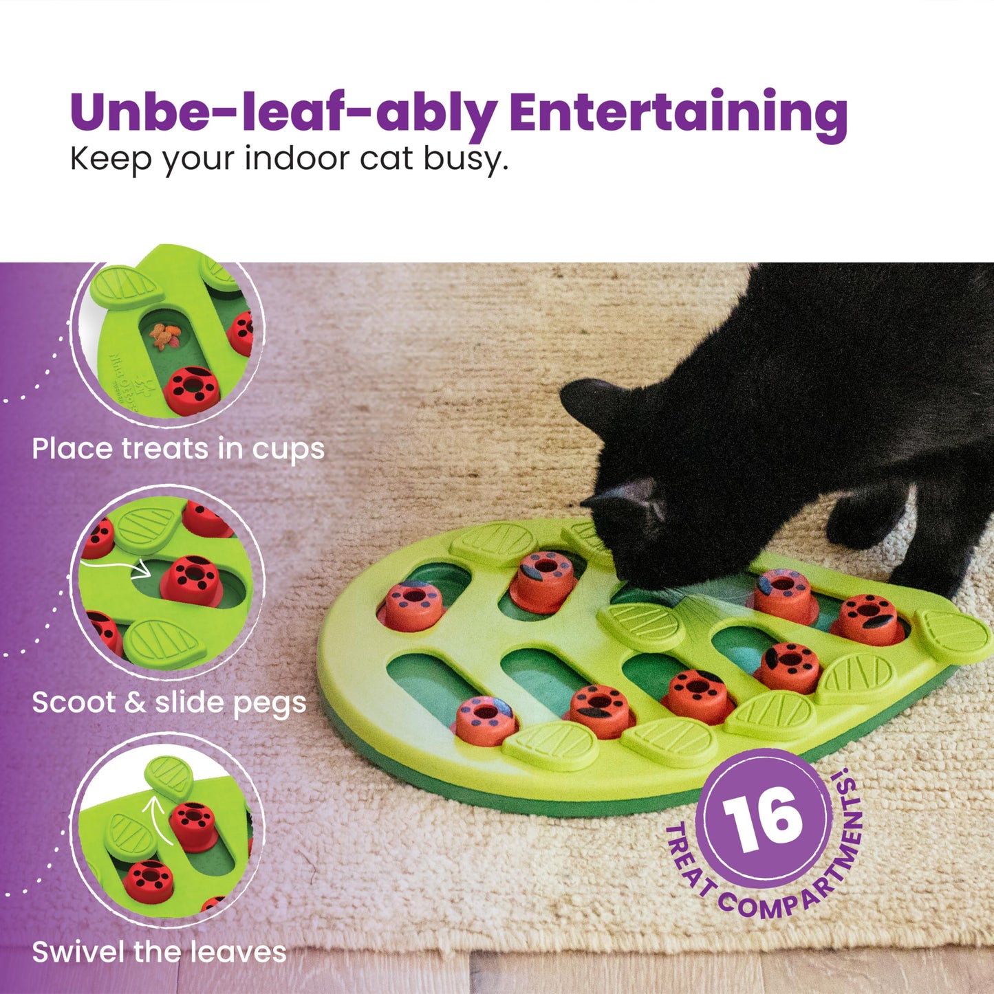 Interactive Cat Treat Puzzle Toy