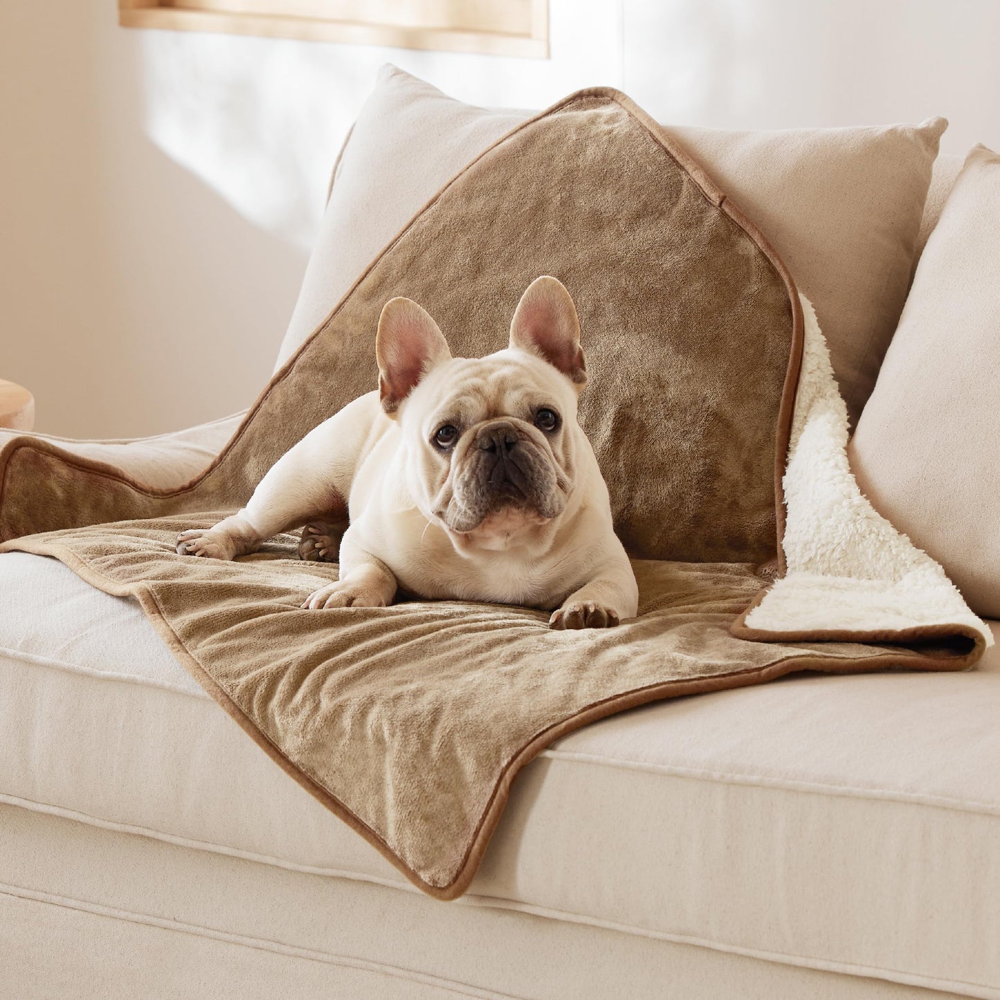 Waterproof Reversible Pet Blanket for Couch Protection