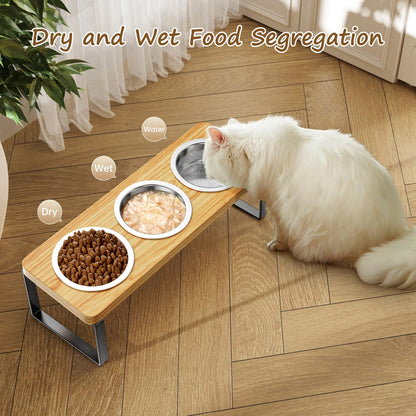 Elevated Cat Bowls 10°Tilted Raised Cat Bowls