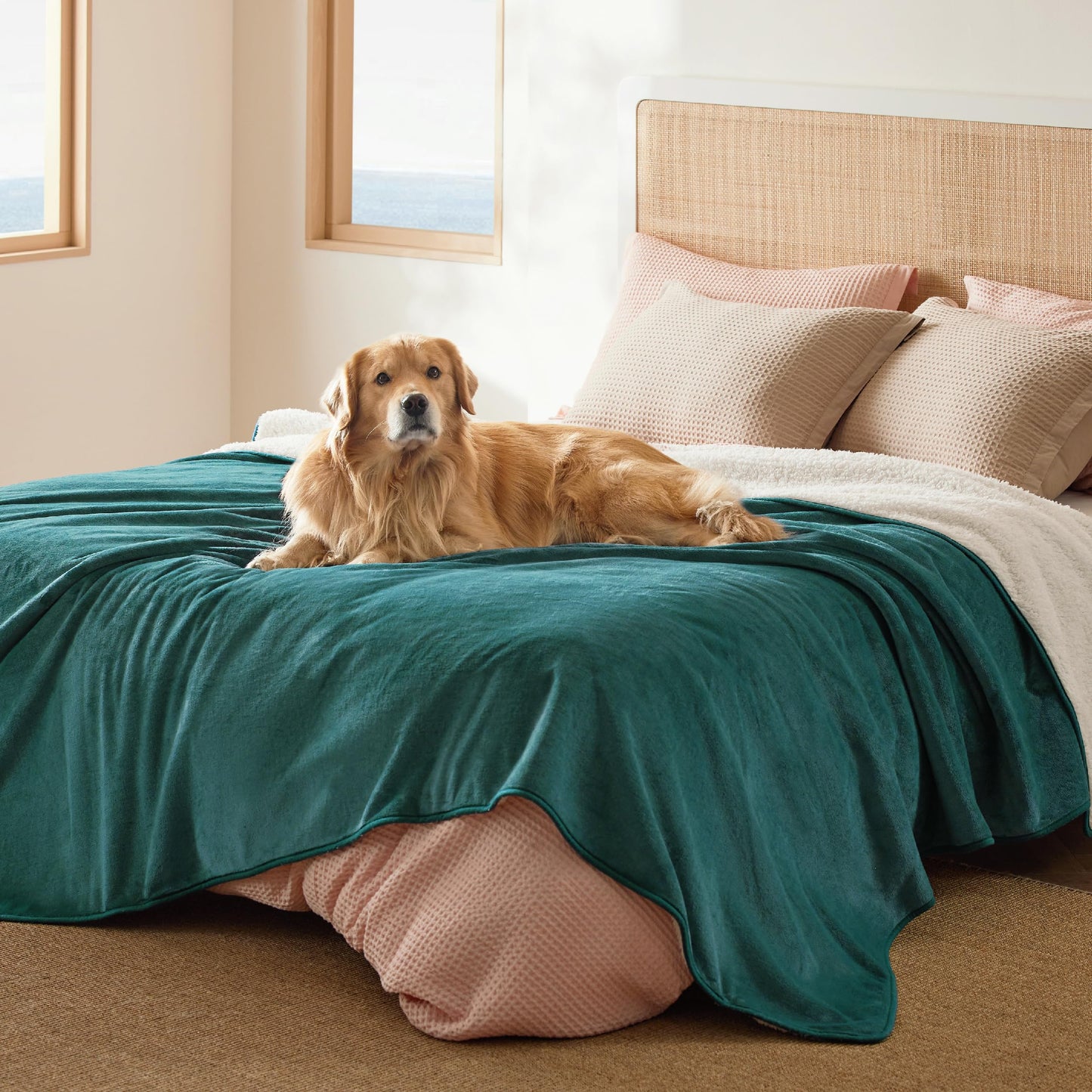 Waterproof Reversible Pet Blanket for Couch Protection