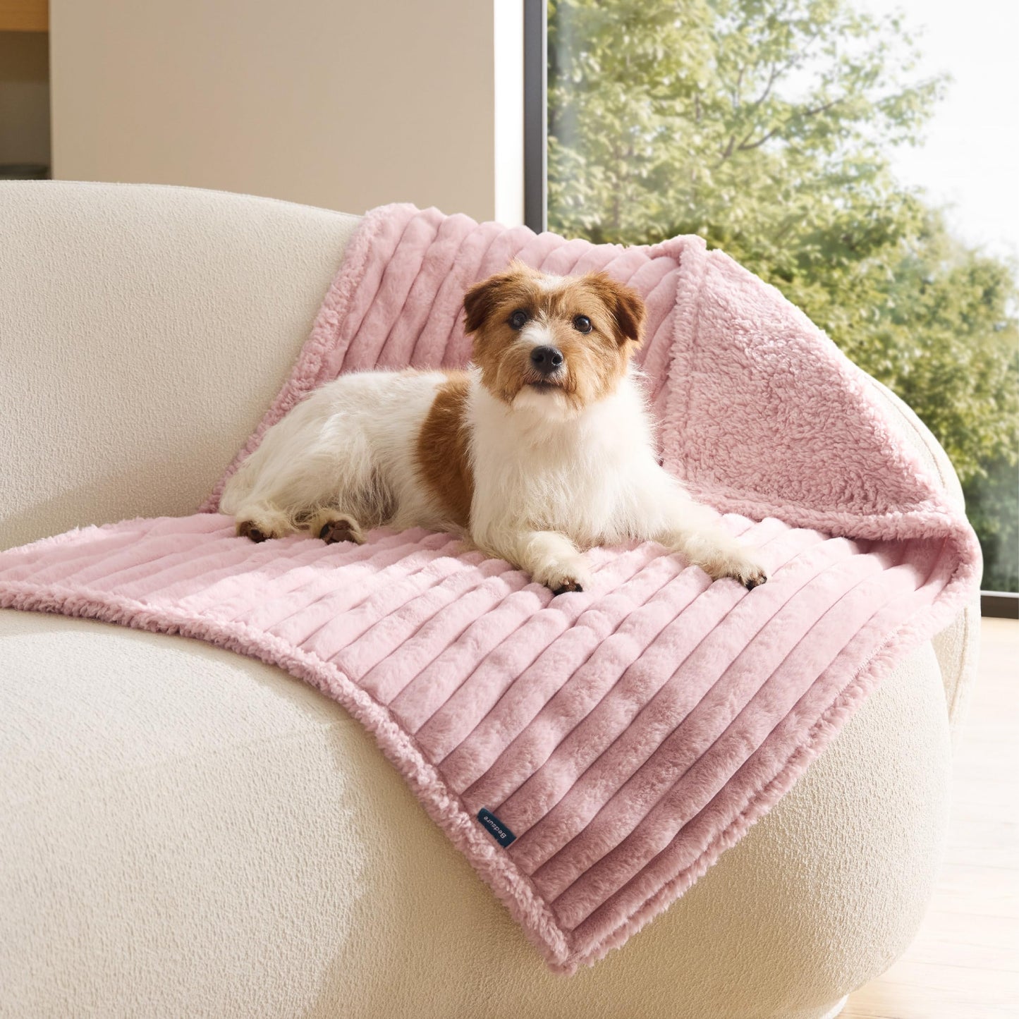 Waterproof Reversible Pet Blanket with Cozy Fleece