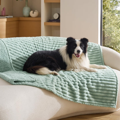 Waterproof Reversible Pet Blanket with Cozy Fleece